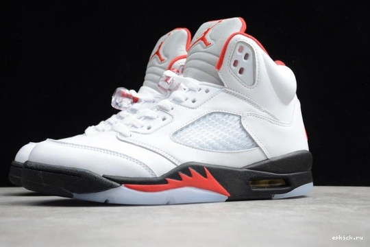 Cheap EP Fire  Jordan DA1911-102 5 (2020) Tongue Silver Red DA1911-102 Air Retro 0404